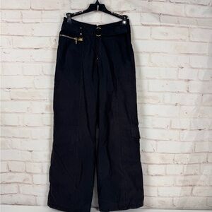 Nils Insulated Ski Pant Black Women's Size 4 Microfiber Waterproof Very Nice